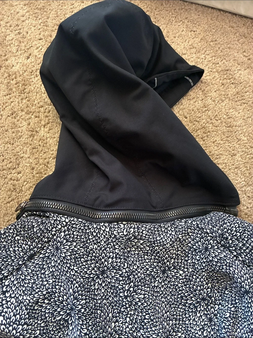 Lululemon Bust A Move Double Zipper Moto Jacket Plush Petal Black Ghost